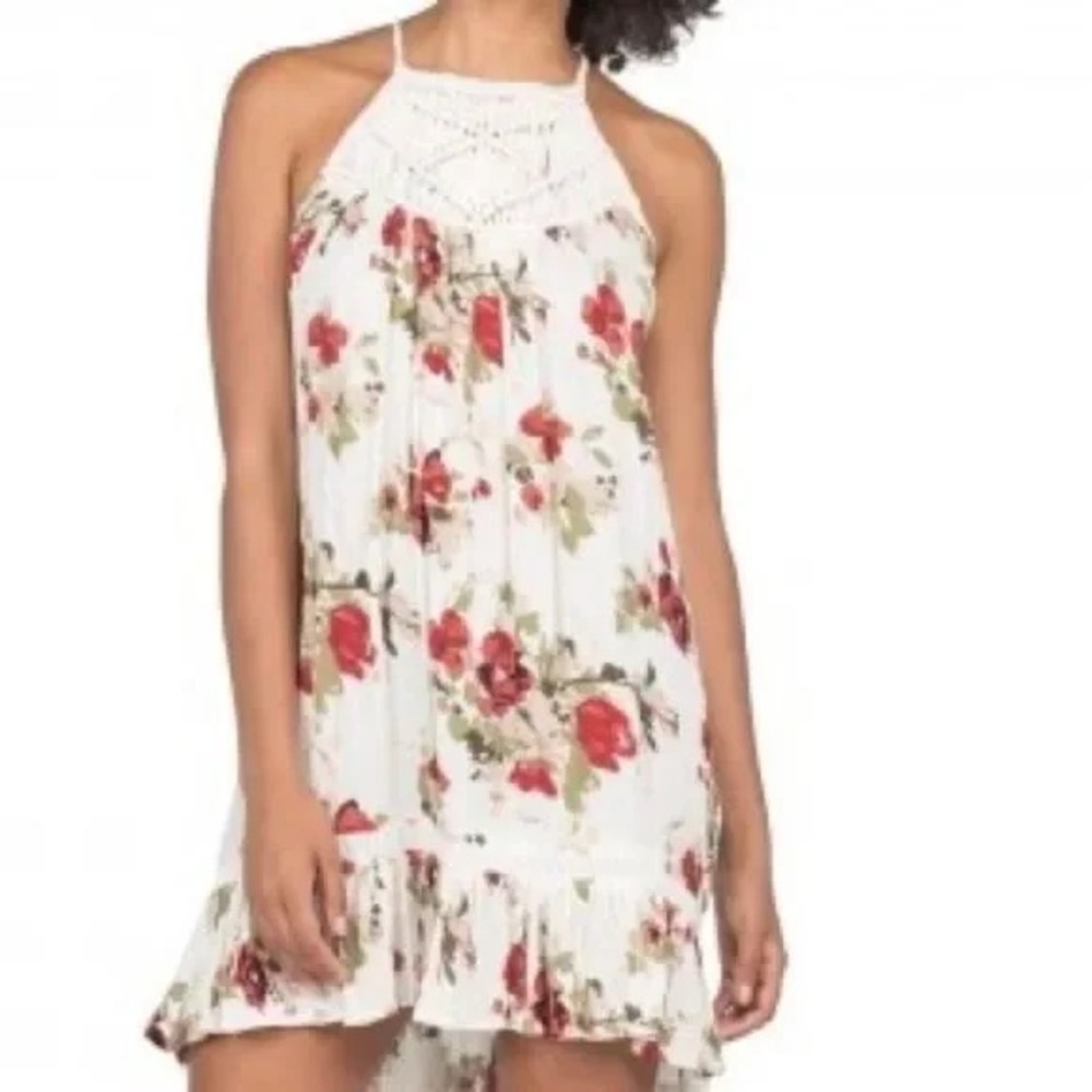 Floral Halter Neck Dress